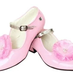 Prinsessen Schoenen Lichtroze Bloem + Gratis Kadootje