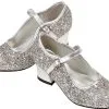 Souza For Kids Prinsessen Schoenen Zilver Glitter Frozen + Gratis Armbandje