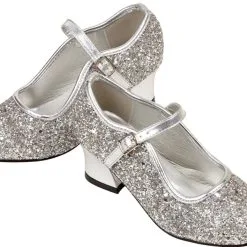 Souza For Kids Prinsessen Schoenen Zilver Glitter Frozen + Gratis Armbandje