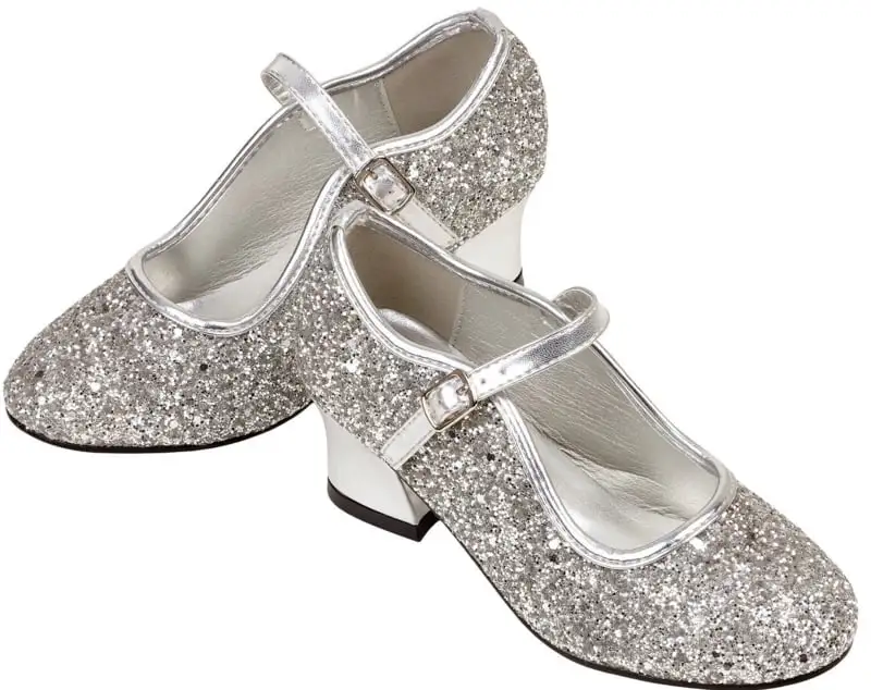 Souza For Kids Prinsessen Schoenen Zilver Glitter Frozen + Gratis Armbandje