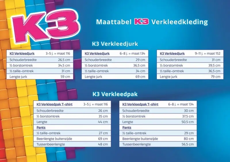 K3 - Studio100 K3 Jurkje Regenboog Blauw + Kroontje - Afbeelding 7