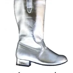 Verkleedlaarzen ZILVER