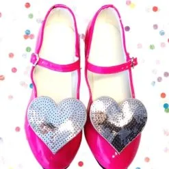 Prinsessen Schoenen Schoenclip - Shoe Clip Hart Zilver