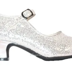 Prinsessen Schoenen Zilver Glitter + Gratis Kadootje