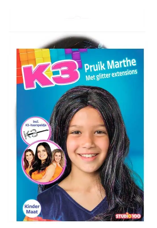 K3 - Studio100 K3 Verkleedpak + Pruik - Luxe Pakket - Afbeelding 5