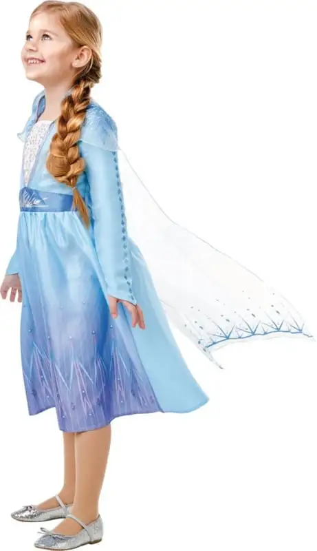 Disney - Rubies Elsa Frozen II Jurk Prinsessenjurk + Gratis Haarband - Afbeelding 2