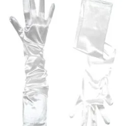 Prinsessen Handschoenen Wit Satijn