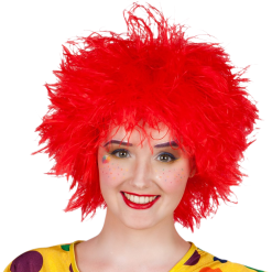 Boland Pruik - Rood - Clown Frizzy