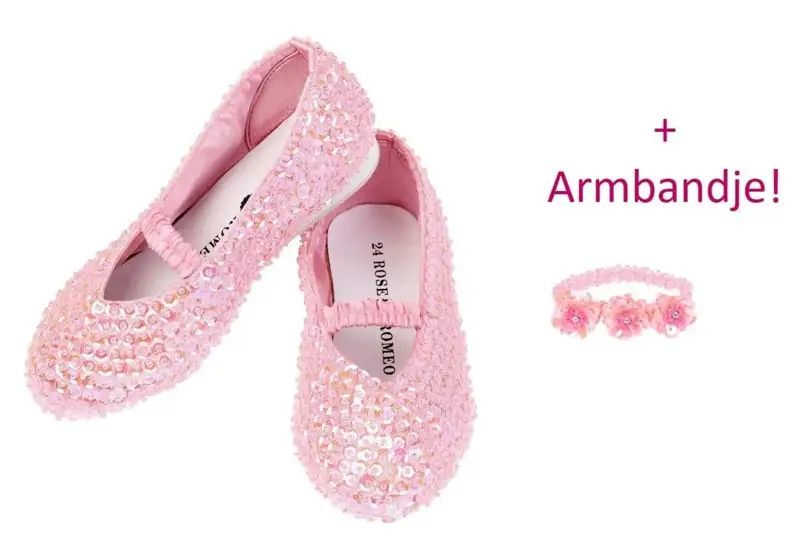 Rose And Romeo Prinsessen Schoentjes Roze + Armbandje