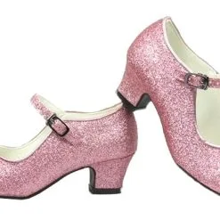 Prinsessen Schoenen Lichtroze Glitter + Kadootje