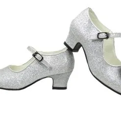 Prinsessen Schoenen Zilver Glitter + Gratis Kadootje