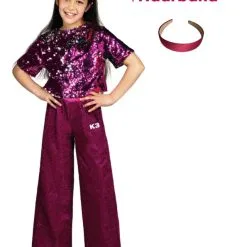 K3 - Studio100 NIEUW K3 Verkleedpak Glitter + Haarband Kado!