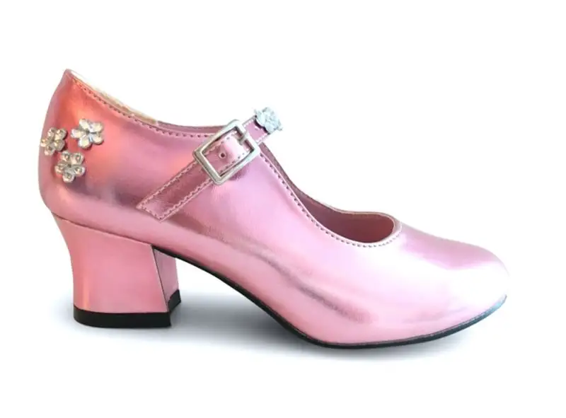 Prinsessen Schoenen Pink Metalic + Kadootje - Afbeelding 2