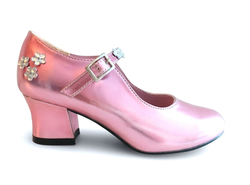 Prinsessen Schoenen Pink Metalic + Kadootje - Afbeelding 2