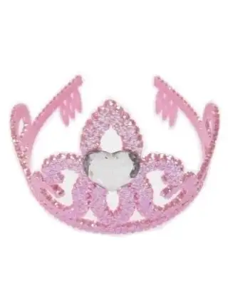 Kroontje Pink Glitter - Afbeelding 2