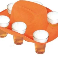 Folat Hoed - Oranje - Hoedje Bier