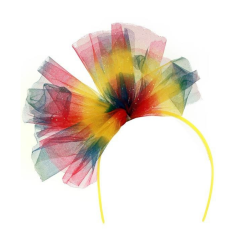 PartyXplosion Diadeem - Regenboog - Tule