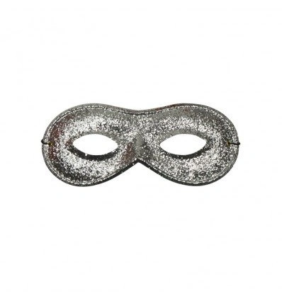 PartyXplosion Oogmasker - Farfalla - Zilver - Glitter