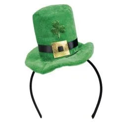 Witbaard Hoed - Groen - Op Haarband - St. Patricks Day