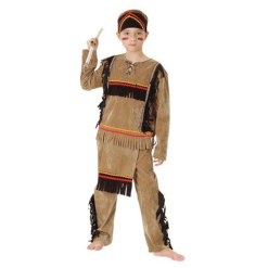 Witbaard Indiaan - Kostuum - 3dlg. - Mt.104-122